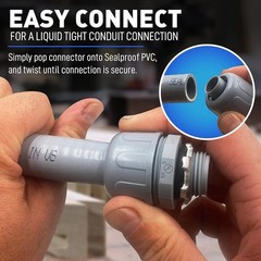 25ft Flexible Electrical Conduit Kit, Type B