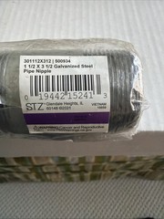 STZ 301 Galvanized Steel Pipe Nipple 1-1/2″ X 3-1/2 500934