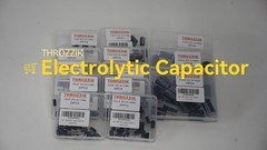 220uF 25V 6 * 12mm 20pcs Electrolytic Capacitor 220 uF MFD 25 Volt 0.24 * 0.47in