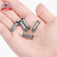 10 Packs Knife Handle Screws Rivets Bolts Fasteners,Hex Flat Head Screws for Bla