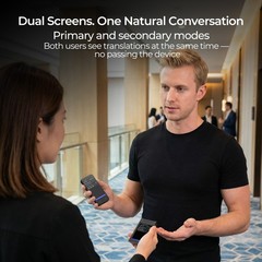 iTour Dual-Screen Real-Time Language Translator Device for Business Travel Learn