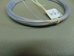25 Feet 24 AWG Clear PTFE Nickel plated Copper 19 Strand Wire