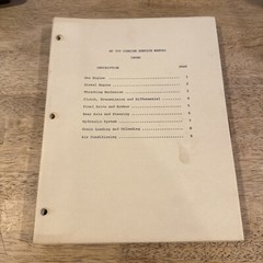 Vintage Massey Ferguson MF 300 Combine Service Manual 19966/1967