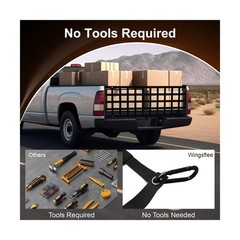 Tailgate Net – for Full Size Truck Cargo Net Compatible with Fo… FAST USA SHIP
