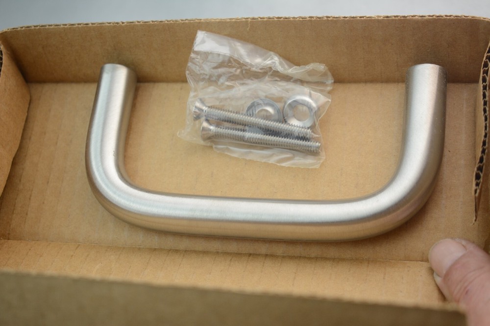 Rockwood Door Pull, Stainless Steel, 6-3/4″L, 2.25″ Proj Pull handle heavy duty