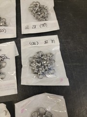 Molar Bands. Dental, Stainless, Various Sizes- 400+ Count (Z4)
