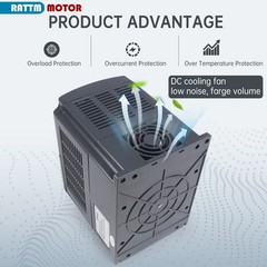 US SHIP】2.2KW 110V Air Cooled CNC VFD Spindle Motor Kit ER20 80MM Clamp 24000RPM