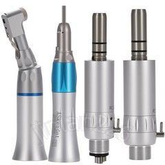 Dental Latch Slow Low Speed Handpiece Kit Contra Angle Air Motor E-type 2/4hole