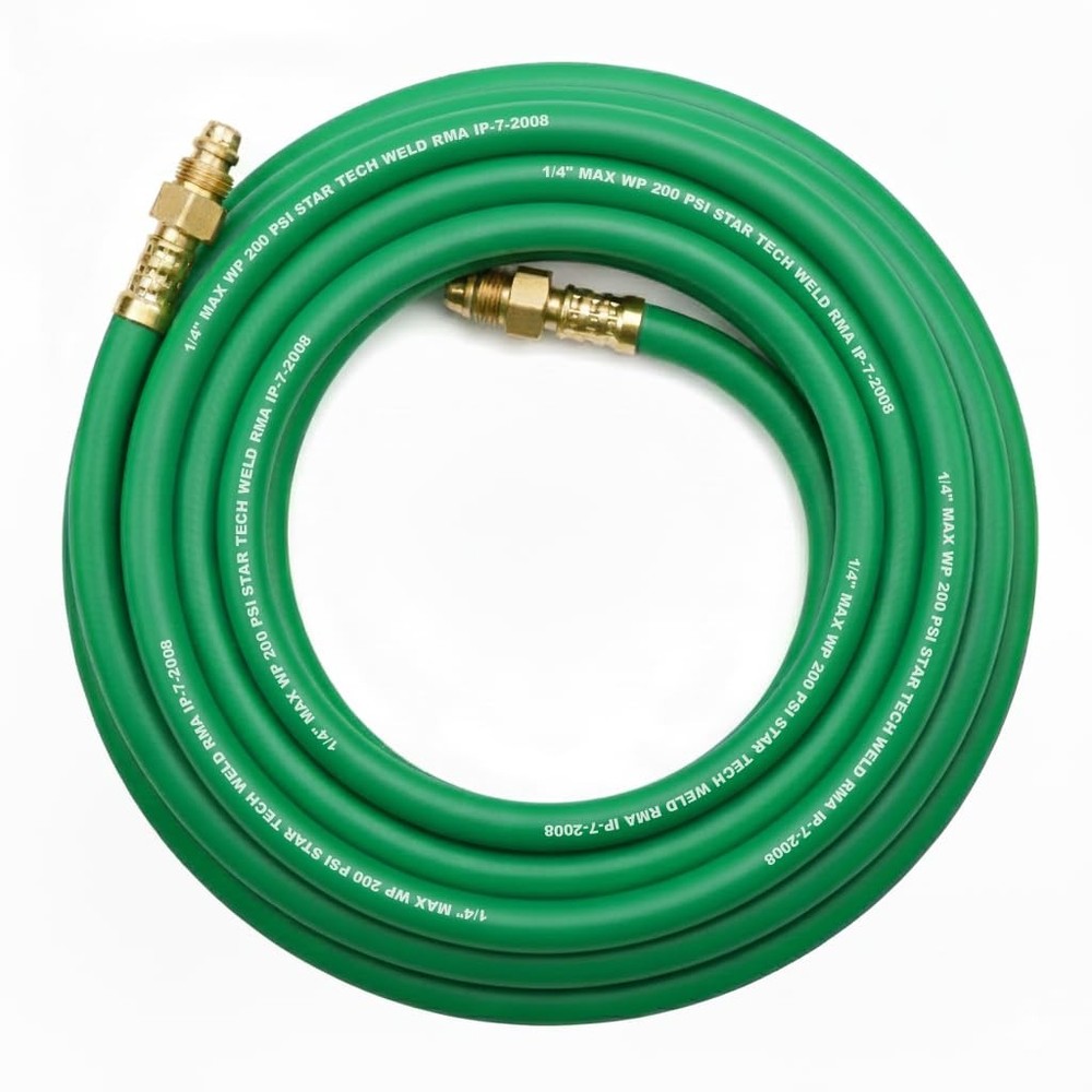 25 FT Argon Gas Hose, Inert Gas Welding Hoses for MIG/TIG Welding 25.0 Feet