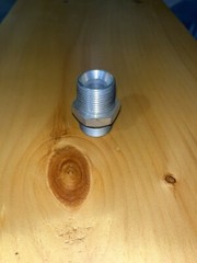 Pipe Adapter: 1-1/16 -12 X 3/4” Male Thread. Straight Thread O-ring X Male Nptf