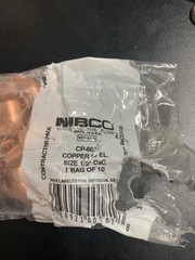 Pro 10 Pack 1/2″ C X C 90 Degree Elbow Copper Solder Fittings NIBCO MPP607
