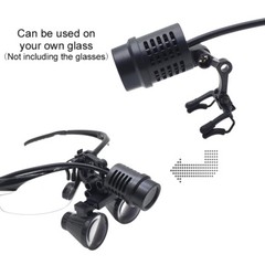 50000 LUX LED Headlight Spotlight for Dental Loupes w/ Clips Rechargeable Power