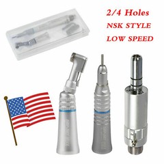 E-type Dental Slow Low Speed Contra Angle Straight Air Motor Handpiece for NSK U