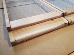 2 Cedar Bee Hive Screened Bottom Boards and 2 Inner covers–Langstroth 8 Frame