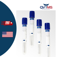 EDTA Tube 6ml K2 EDTA 10.8mg Tube Royal Blue Top (200 Pcs) EXP 5/2025