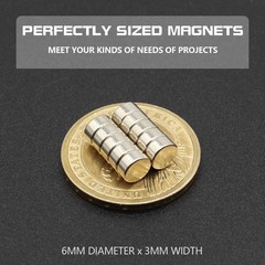 200PCS N35 Strong Neodymium Magnets Round Disc NdFeB Permanent Rare Earth Magnet