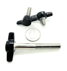 5/16″-24 Thumb Screw Bolts Fine Thread Black Tee Wing Butterfly Knob Stainless