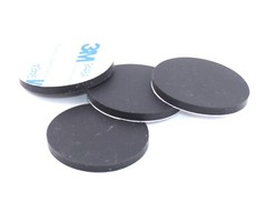 1 1/4″ Diameter x 1/8″ Thick Silicone Rubber Feet, Non Mar, Non-Slip Bumper Feet