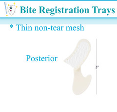 Dental Impression Bite Registration Trays Triple Mold Trays, All Sizes, 50/Box