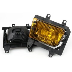 Yellow Fog Light Assembly Front Bumper BMW E30 86-88 Kit A86382-C115-015-YELLOW