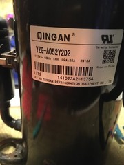 QINGAN YZG-A052Y2D2 115 V 69Hz 1PM LRA 25A R410A COMPRESSOR