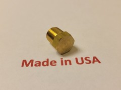 10 pcs. 1/8″ Male NPT Brass Hex Head Plug Made In USA