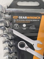 GEARWRENCH Combination Wrench Set: 13 Pc, 5/16 to 1" Wrench, 15º Angle 9509