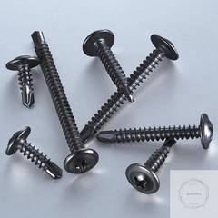 (300 pcs) #10×3/4” for Sheet Metal Self-Tapping Screws 410 Black Stainless Steel