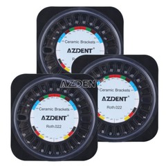 AZDENT Dental Orthodontic Ceramic Brackes Braces Roth /MBT .022 Hooks 345