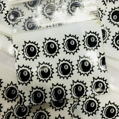 2.5 MIL 12510 MINI ZIP DESIGN BAGS 1.25″X1″ 10 DSN PRE-MIX 1000PCS, READ DETAILS