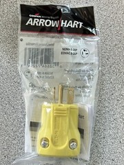 NEW Eaton Arrow Hart AH5464Y QUICK GRIP PLUG NEMA 6-20P 20A 250V 2 Pole 3 Wire