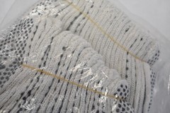 Lot of 12 Pairs Cordova String Knit Gloves PVC Dotted 2 Sided Large Size 3851L