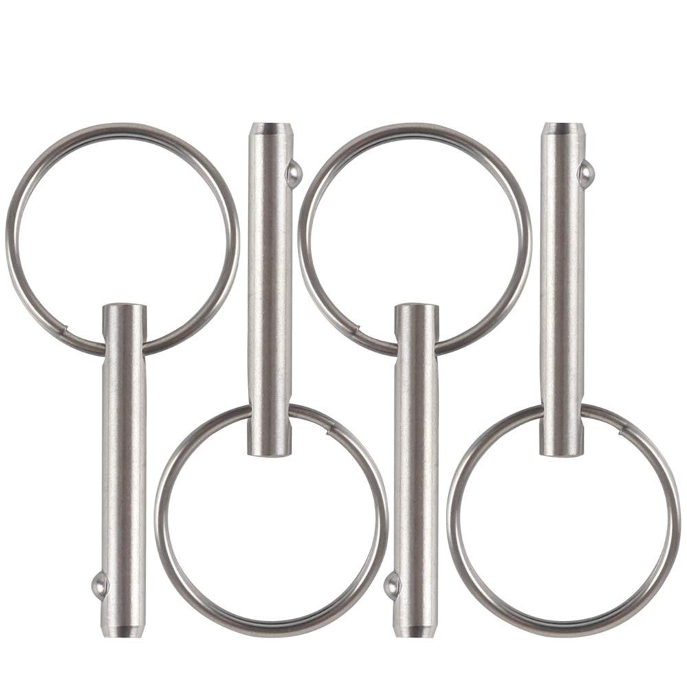 Small Quick Release Pin 3/16″ Stainless Steel Bimini Top Marine Hardware 4 Pack