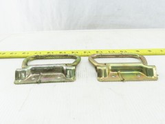4″ Spring Folding Pull Handle Steel Brite Finish Lot Of 2