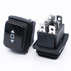 3Pcs Waterproof Momentary Rocker Switch (On)/Off/(On), DC 12V 10A Toggle Power B