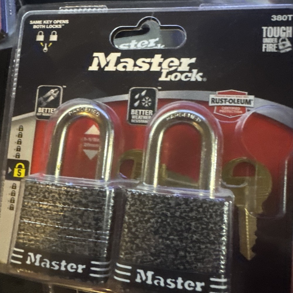 Master Lock 2-Pk. Rust-Oleum Padlocks, Model# 380T