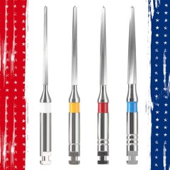Limas y Brocas Endodónticas Dentales para Postes de Fibra, Limas Tipo F, 32 mm,