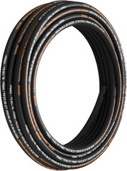 Flexible Hydraulic Hose – 1/2 x 100 ft 4000 PSI Rubber with 2 Wire Braid …