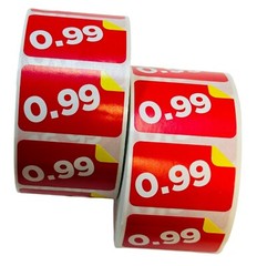 1000 1.5″x1″ $0.99 Product Price Point of Sale Retail Labels Stickers (10 Rolls)