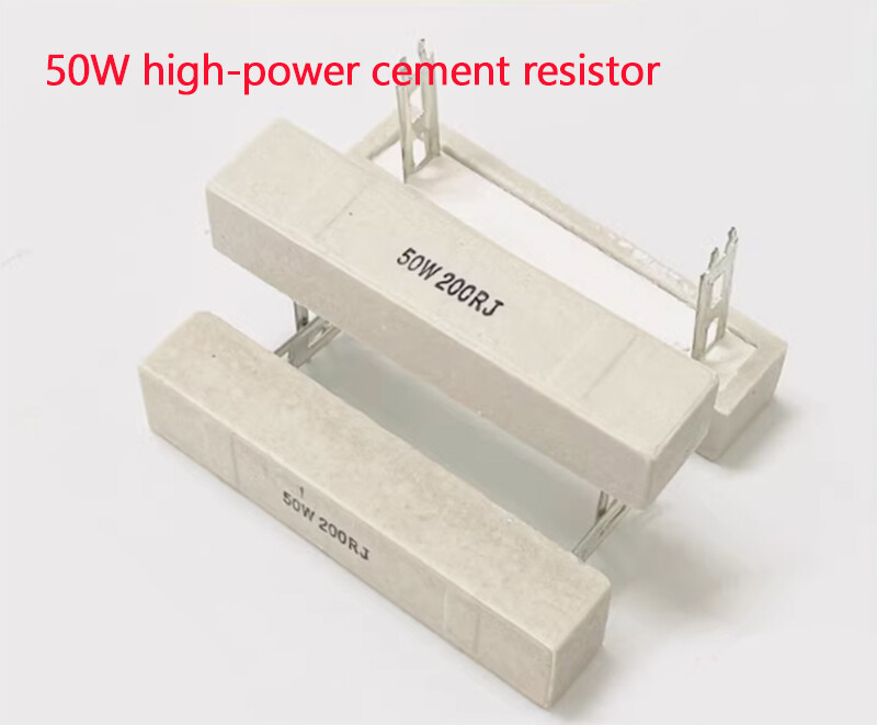 50W High-power Cement Resistor 1R/2/3/4/5/6/8/10/12/20/25/100 ohms/200 ohms 1K2K