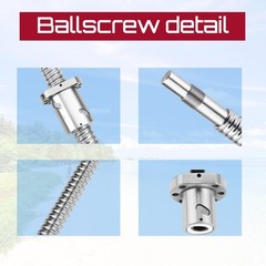 BallScrew SFU1204 SFU1605/04/10 SFU2005 SFU2505 250-2000MM with Ballscrew nut
