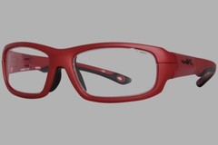 Wiley x Gamer Safety Glasses Red Frame with Clear Lens