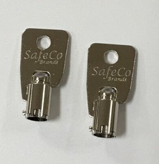 27380 Key, Fort Lock GEM Tubular Barrel Replacement Keys 2-Keys SafeCo Brands