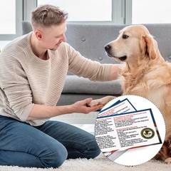 50pcs Service Dog Law Cards, ADA Animal Id M, As Shown in the Picture