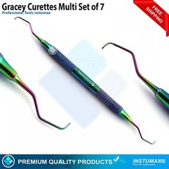 DENTAL GRACEY CURETTES PERIODONTAL 1/2 3/4 5/6 7/8 9/10 11/12 13/14 Light Weight