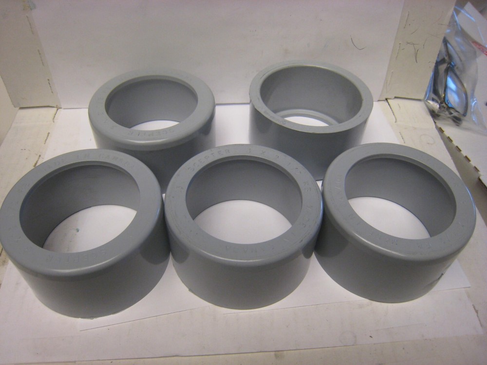5 yes 5 Scepter Electrical PVC Reducer Slip 3″ to 2-1/2″ Gray