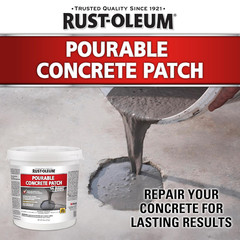 Rust-Oleum 369667 Pourable Concrete Patch, 5 Lb Pail, White