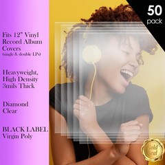 GOLD SEAL Vinyl Record Outer Sleeves for 12 LPs, 3 mils Thick, Premium Heavyw…