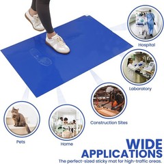 CALPALMY 300 Sheets 24″ x 36″ Adhesive Mats – Sticky Mat for Laboratories, Homes