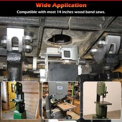 2PCS 14″ Bandsaw Trunnions Kit with Degree Scale For Most 14inch Wood Band Saws